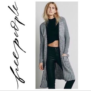 Free People duster sweater